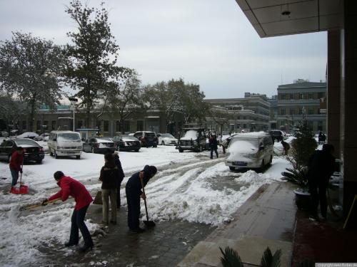 Schnee in Peking