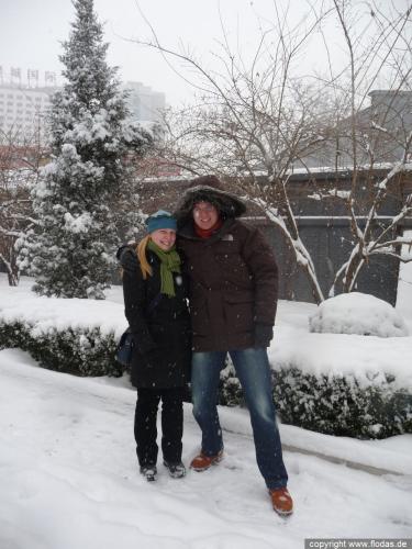 Die Mauer im Schnee