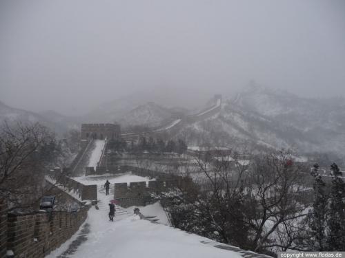 Die Mauer im Schnee