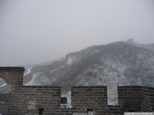 Die Mauer im Schnee