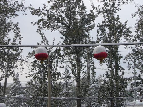 Schnee in Peking